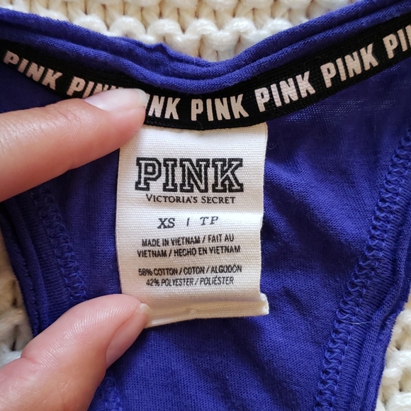 VS Pink Racerback Tank - Picture 3 of 3